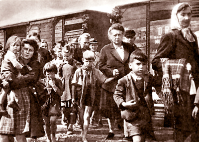 Germans expelled from
                            Czechoslovakia